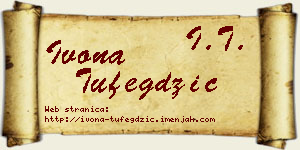 Ivona Tufegdžić vizit kartica